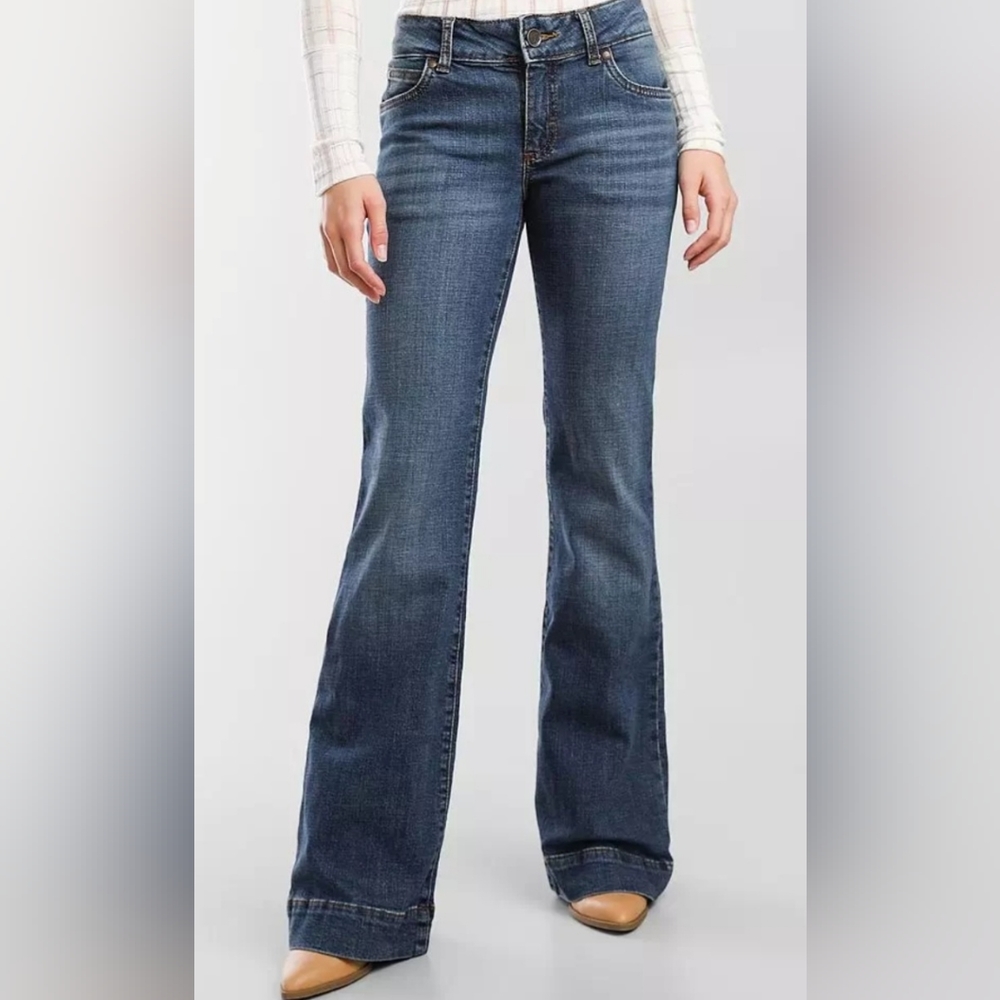 Wrangler Women's Wide Leg Boot Cut Jeans, Sz 11x34